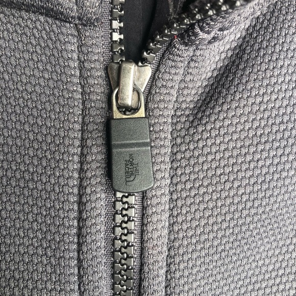 The North Face Men's TKA Stealth Full Zip Fleece Jacket Coat Gray Size M - Picture 3 of 11